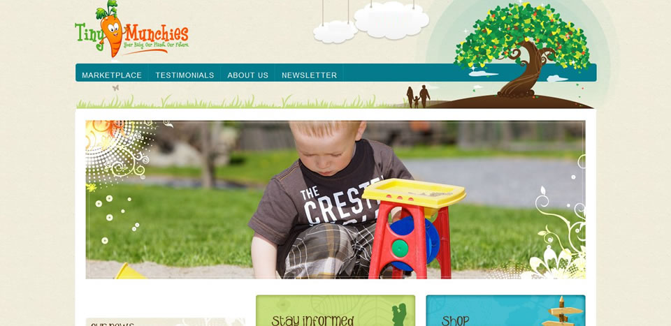 Tiny Munchies specializes in healthy food for infants and toddlers